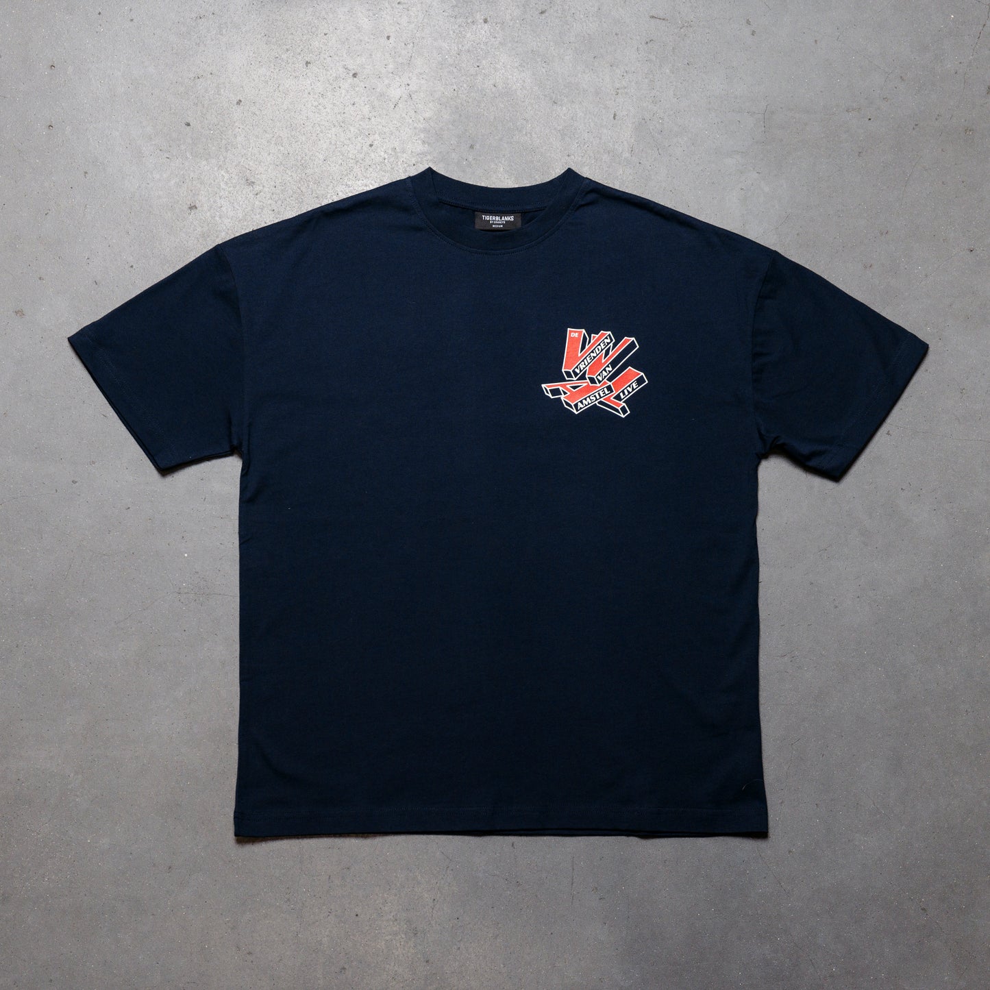 Letterbox tee navy
