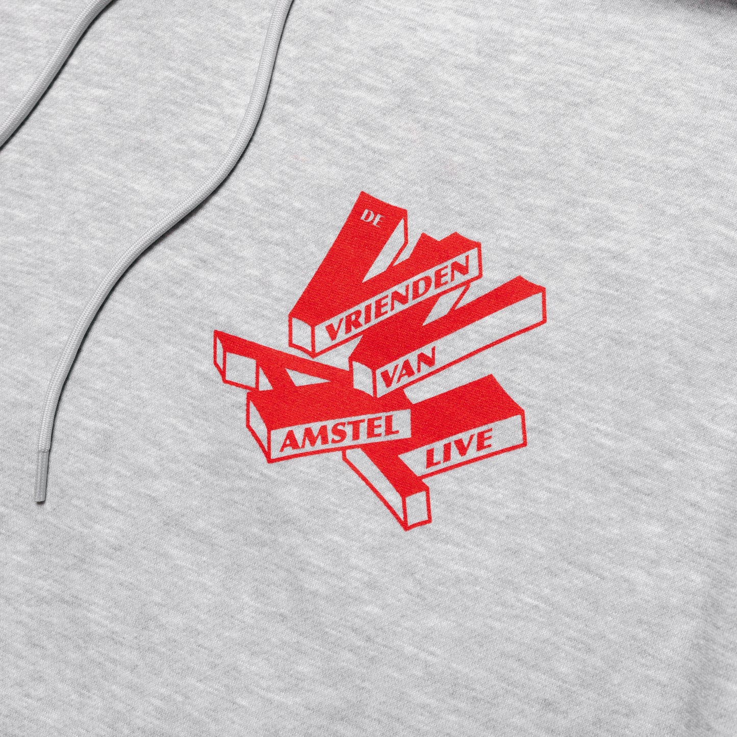 Letterbox hoodie grey (red)
