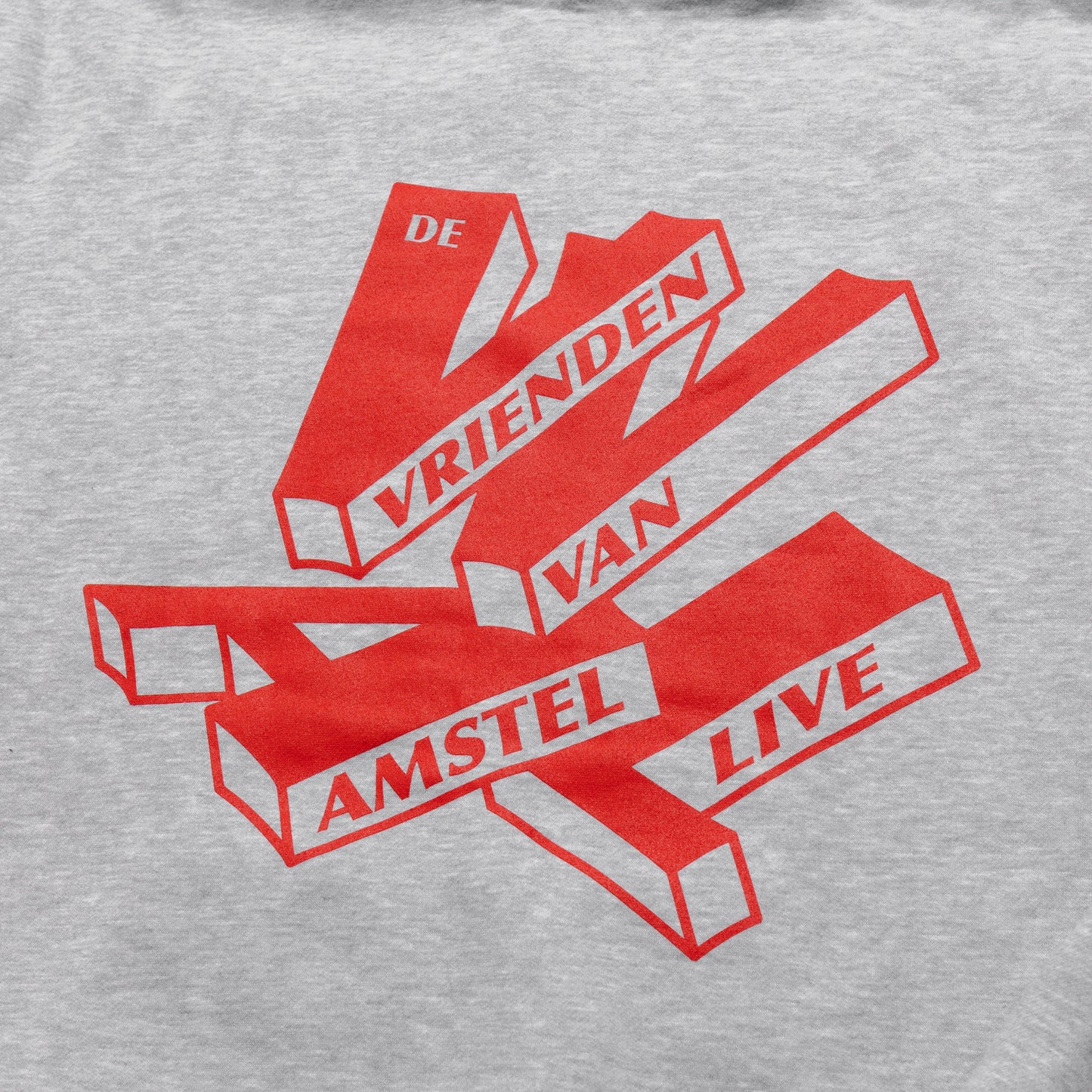 Letterbox hoodie grey (red)