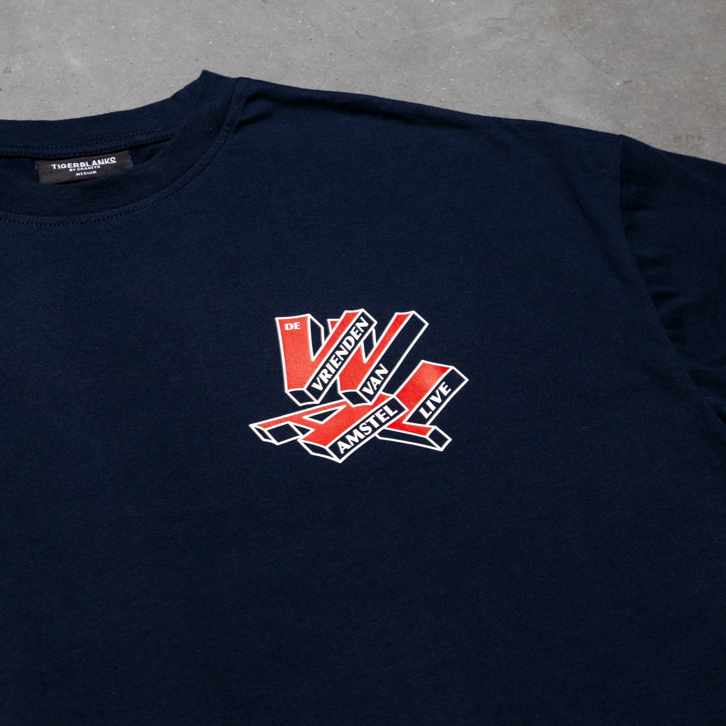 Letterbox tee navy